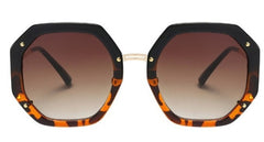 Women's Square 'Fine Shine' Plastic Sunglasses