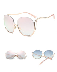 Women's Rimless 'Flight' Gradient Sunglasses