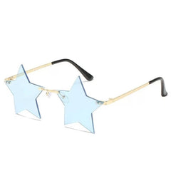 Women's Rimless Star 'Starfish' Metal Sunglasses