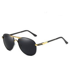 Men's Polarized Round 'Cherry' Metal Sunglasses