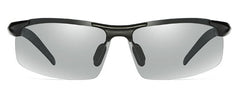 Men's Cycling Semi Rimless 'Lynch' Metal Sports Sunglasses