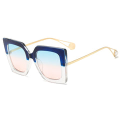 Women's Luxury Cat Eye 'Sunset' Metal Sunglasses