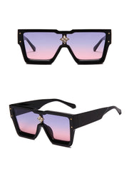 Women's Square 'Shanaia Twain' Plastic Sunglasses