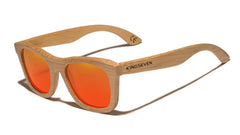 Men's Retro Square 'Forest Man' Wooden Sunglasses