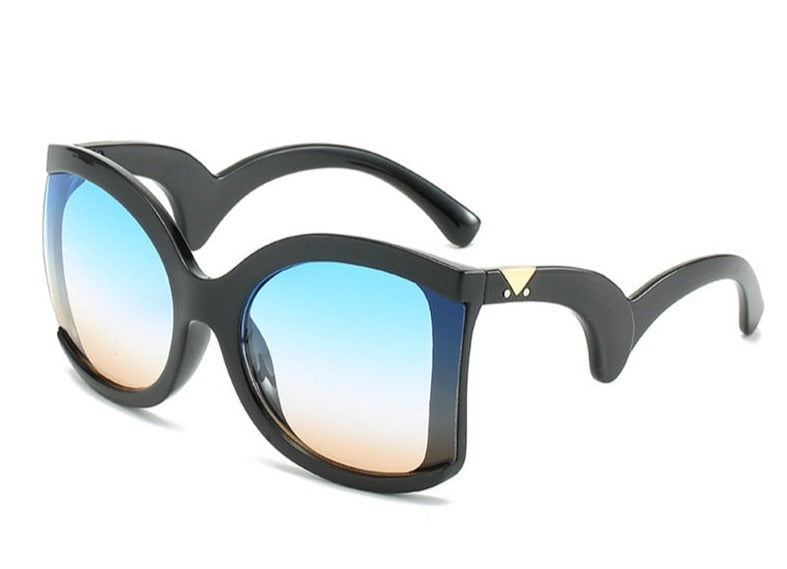 Women's Oversized Square 'Patty' Plastic Sunglasses