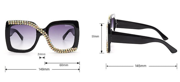 Women Luxury 'Shine It' Oversized Sunglasses