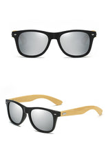 Men's Retro Square 'Sturdy' Wooden Sunglasses