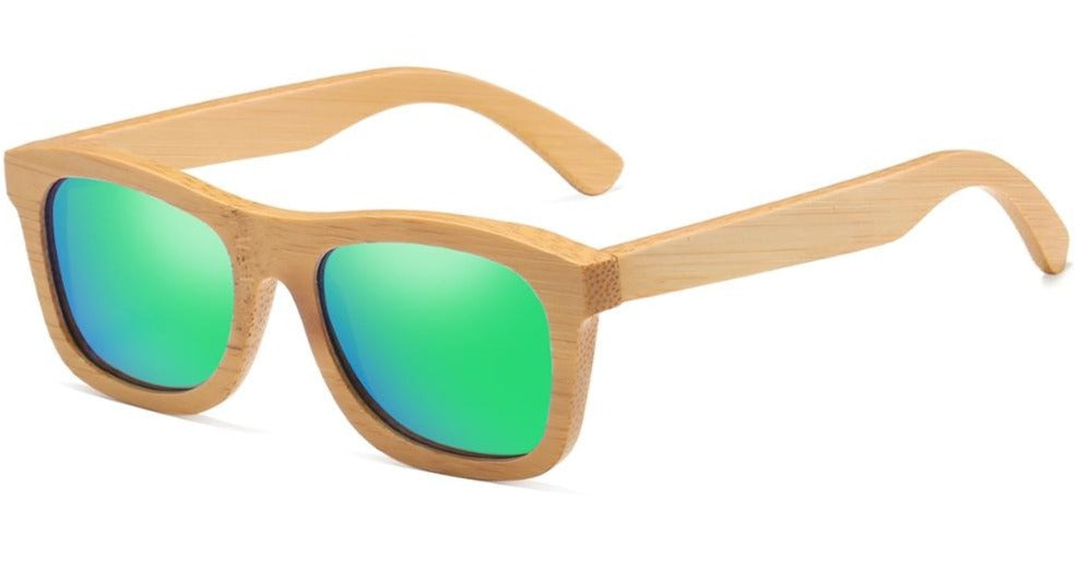 Men's Polarized Oval 'Swanky' Wooden Sunglasses