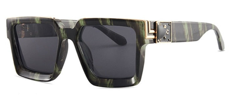 Unisex Square 'The Banned Shades' Plastic Sunglasses