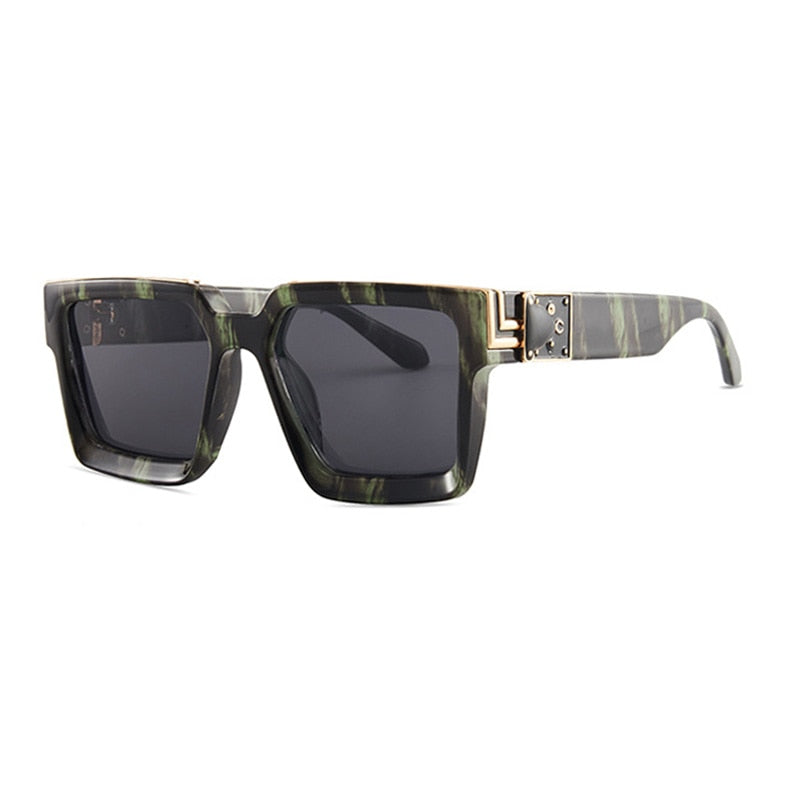 Men's Square 'Snazzy Shades' Plastic Sunglasses