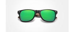 Men's Wayfarer 'Basty' Wooden Sunglasses