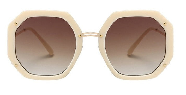 Women's Square 'Fine Shine' Plastic Sunglasses