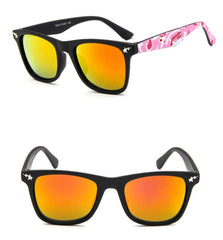 Kid's Girls Square 'Blue Sky' Plastic Sunglasses