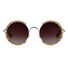 Men's Round 'Doni' Wooden Sunglasses