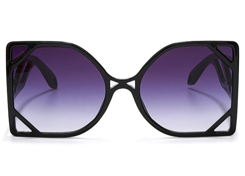 Women's Oversized Square 'Barbara' Plastic Sunglasses