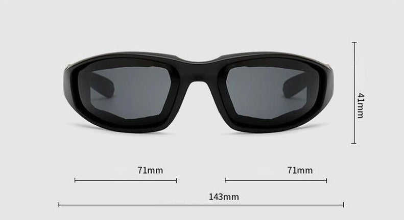 Men's Windproof Night 'Wrap Around' Sunglasses