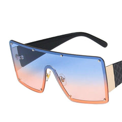 Women's Browline 'Futuristic' Square Sunglasses