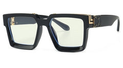 Men's Square 'The Banned Man' Plastic Sunglasses