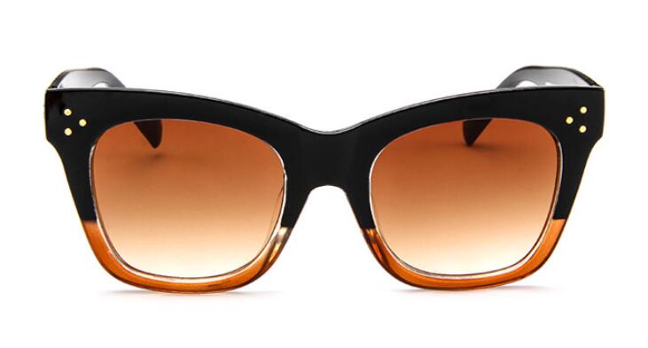 Women's Oversized Cat Eye 'Light and Shades' Plastic Sunglasses