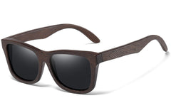 Men's Polarized 'Black Widow' Wood Sunglasses