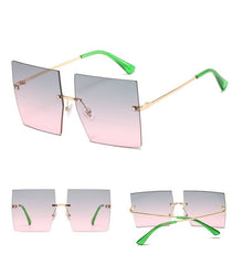 Women's Vintage Square 'Classy Ella' Metal Sunglasses