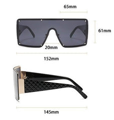 Women's Oversized 'Lagoon' Square Sunglasses