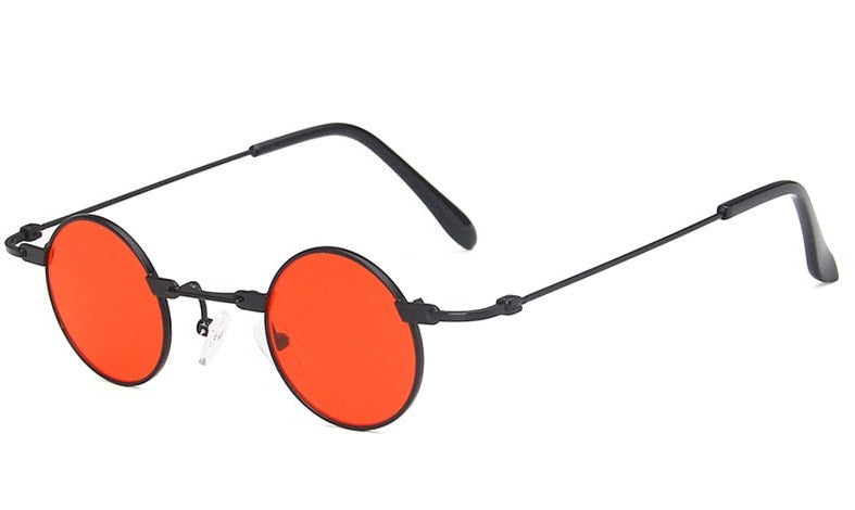 Unisex Small Round 'Montanaro' Metal Sunglasses