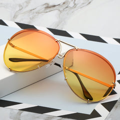 Women's Oversized Pilot 'Tinted world' Sunglasses