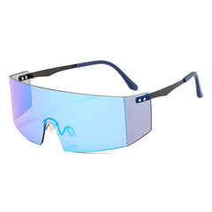 Women's Rimless Rectangle 'Hell's Angel' Plastic Sunglasses