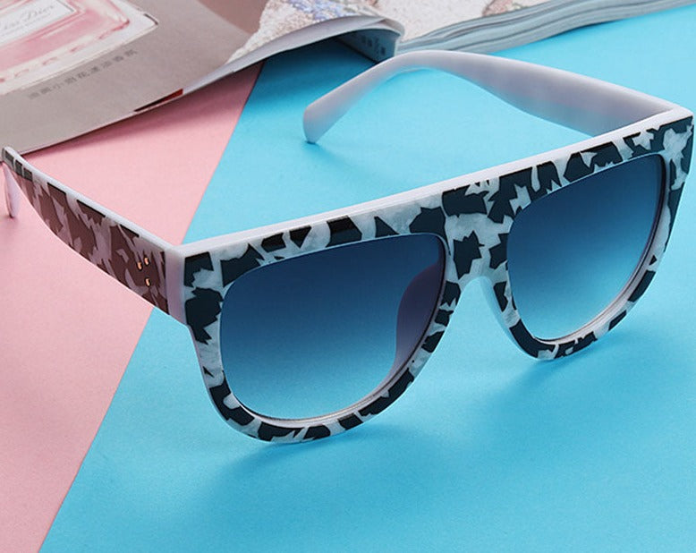 Women's Square 'Dafni' Plastic Sunglasses