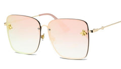 Women's Oversize 'Fair and Nice' Metal Sunglasses