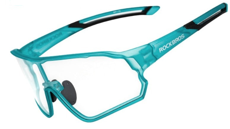 Unisex Cycling Semi Rimless 'Bender' Plastic Sports Sunglasses