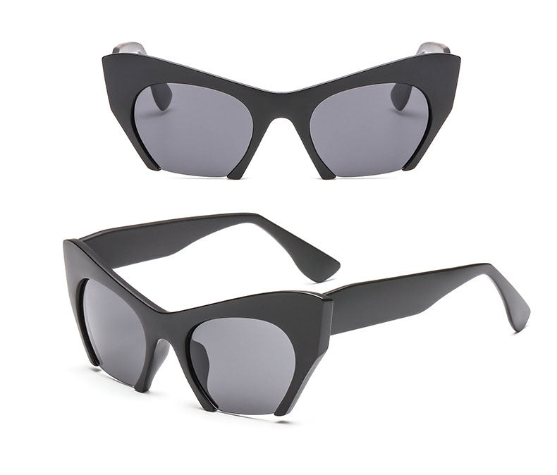 Women's Half Frame Cat Eye 'Appeals' Plastic Sunglasses