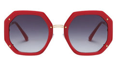 Women's Square 'Fine Shine' Plastic Sunglasses