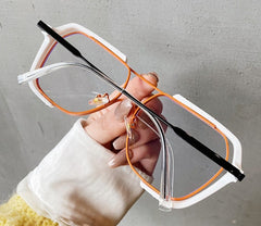 Women's Oversized Square 'Sunny summer' Metal Sunglasses