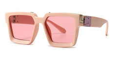 Women's Square 'Clarity Spot' Plastic Sunglasses