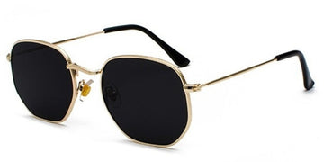 Women's Hexagon 'Fate ' Metal Sunglasses