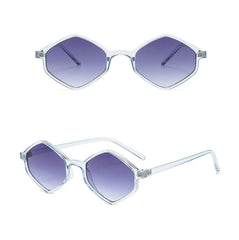 Unisex  Hexagonal 'Arci' Plastic Sunglasses