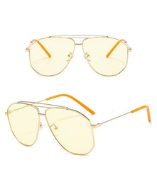 Women's Alloy 'Panorama' Polygon Sunglasses