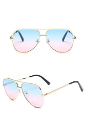 Women's Classic Vintage 'Clear View' Alloy Sunglasses