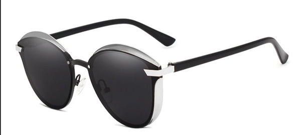 Women's Polarized Cat Eye 'Seven Girls' Metal Sunglasses