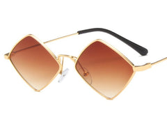 Women's Small Square 'Zion ' Metal Sunglasses