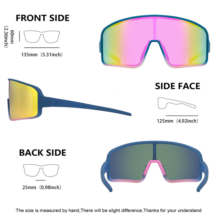 Unisex 'Race Destiny' Polarized Active Sport & Biking Sunglasses