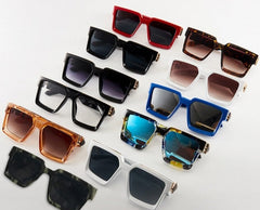 Unisex Square 'The Banned Shades' Plastic Sunglasses