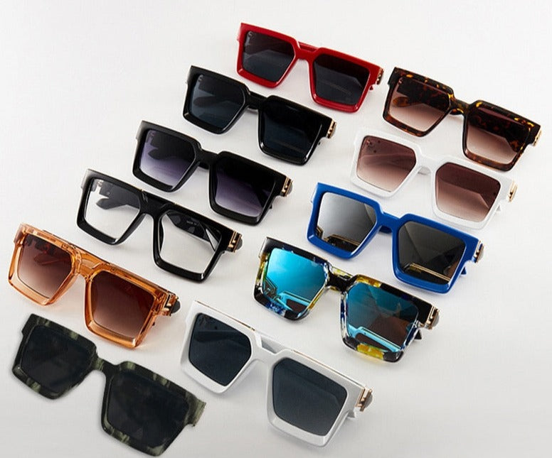 Men's Square 'Snazzy Shades' Plastic Sunglasses