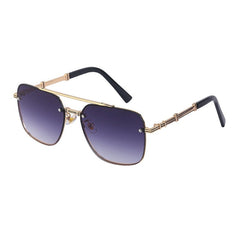 Men's Square Gradient 'Aegis Mirror' Metal  Sunglasses