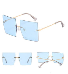 Women's Vintage Square 'Classy Ella' Metal Sunglasses