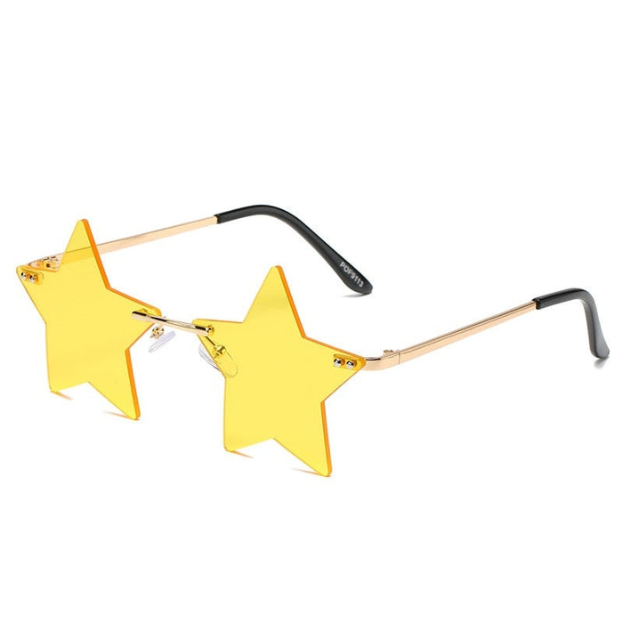 Women's Rimless Star 'Starfish' Metal Sunglasses