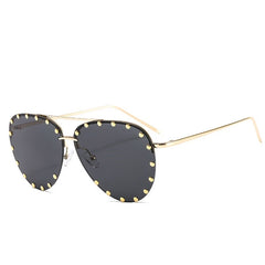 Women's Round 'Margarette' Metal Sunglasses