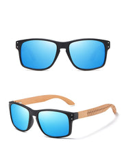 Men's Square 'Zaldy' Wooden Sunglasses